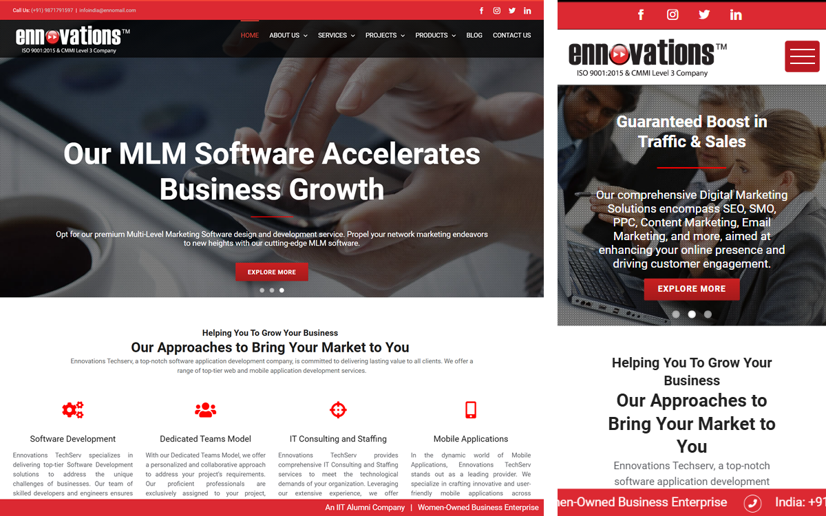 Portfolio website preview